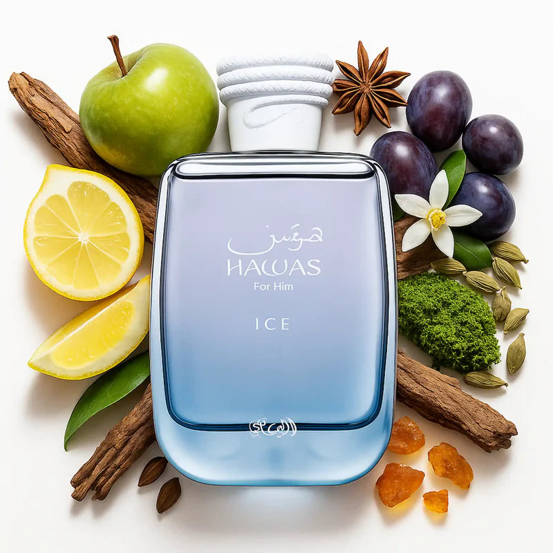 Hawas Ice Rasasi Eau de Parfum Para Hombre - 100ML